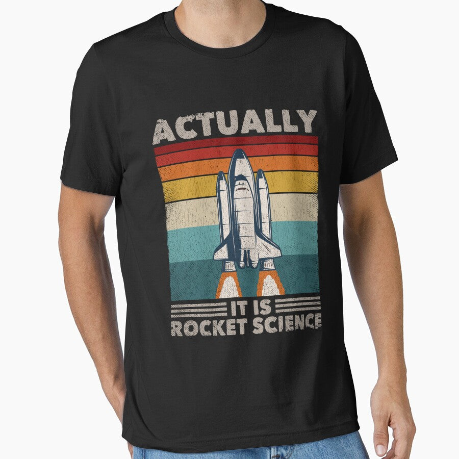 Funny Retro 80´s Rocket Science Aerospace Engineer by PandaPope