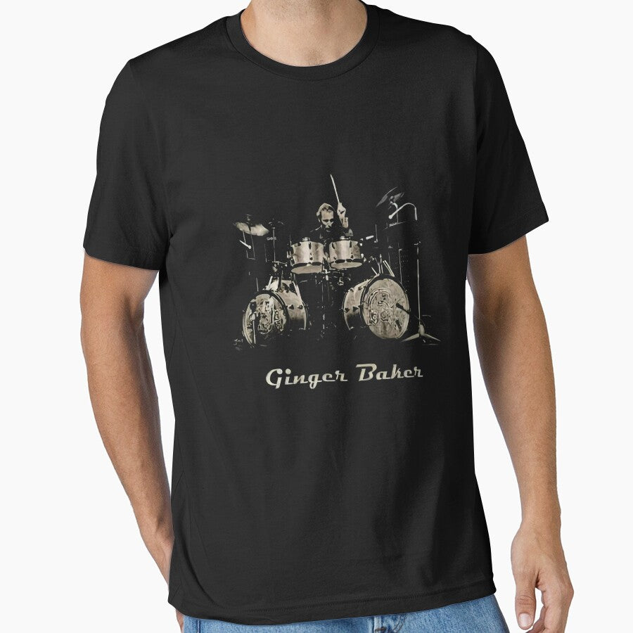 Ginger Baker, clothing, gift for drummer, rock n roll, vintage rock, Drummers 0008b by KylexyMayer