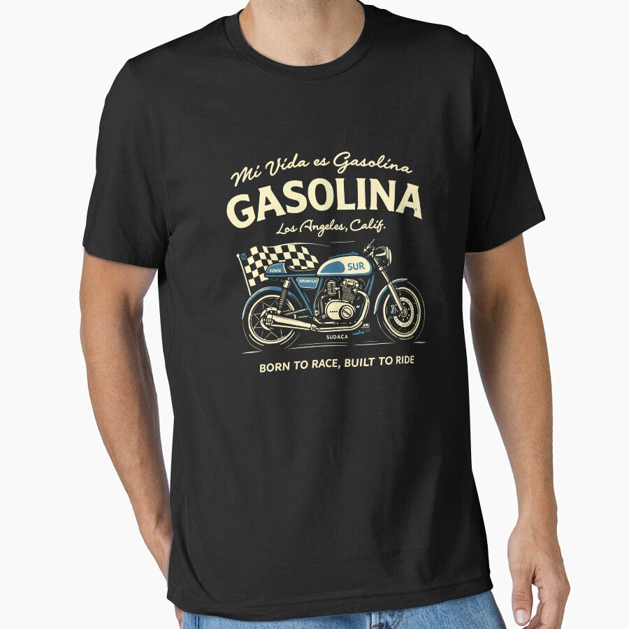 Motorcycle Racing T-Shirt by Matinez Pink