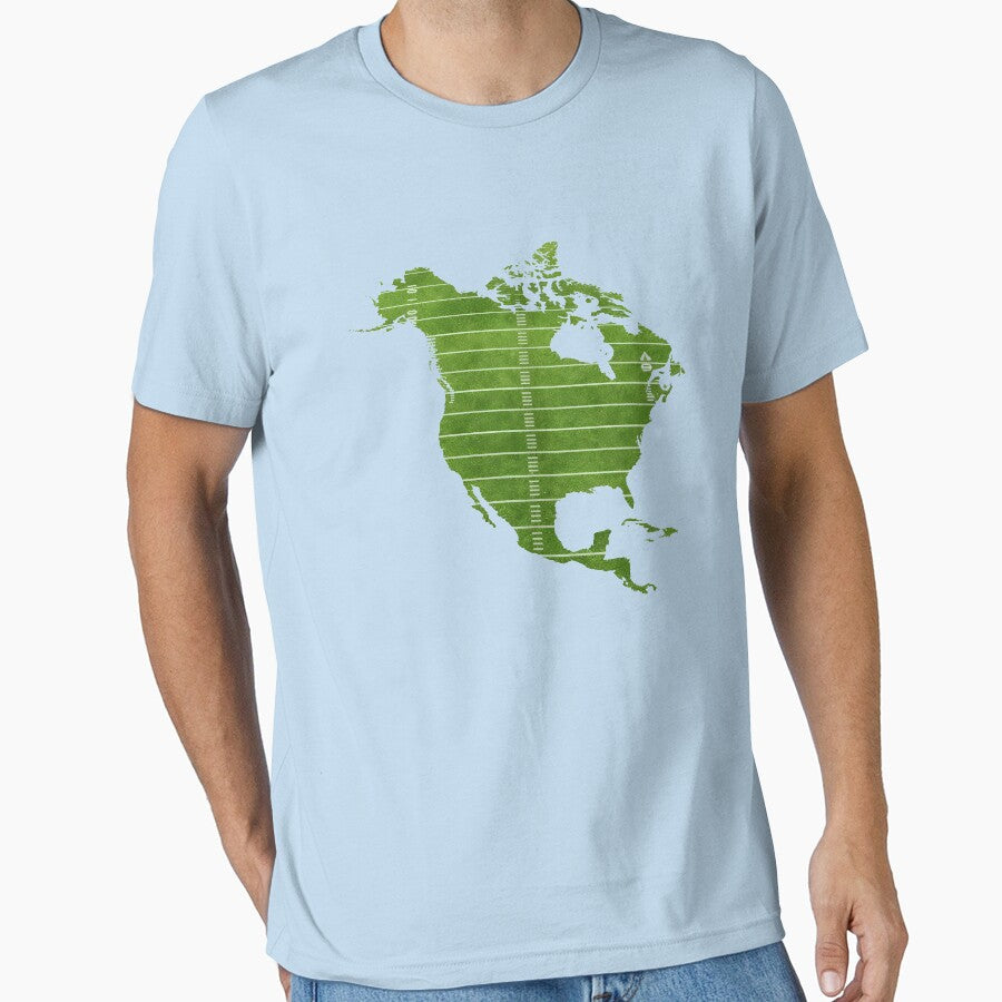 North America Sports Field Map - USA Canada Mexico Turf by Velustro Shop