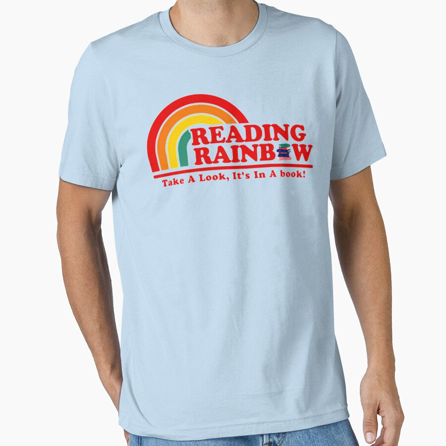 READING-RAINBOW---RETRO-T-SHIRT--- by DaniilJakobi