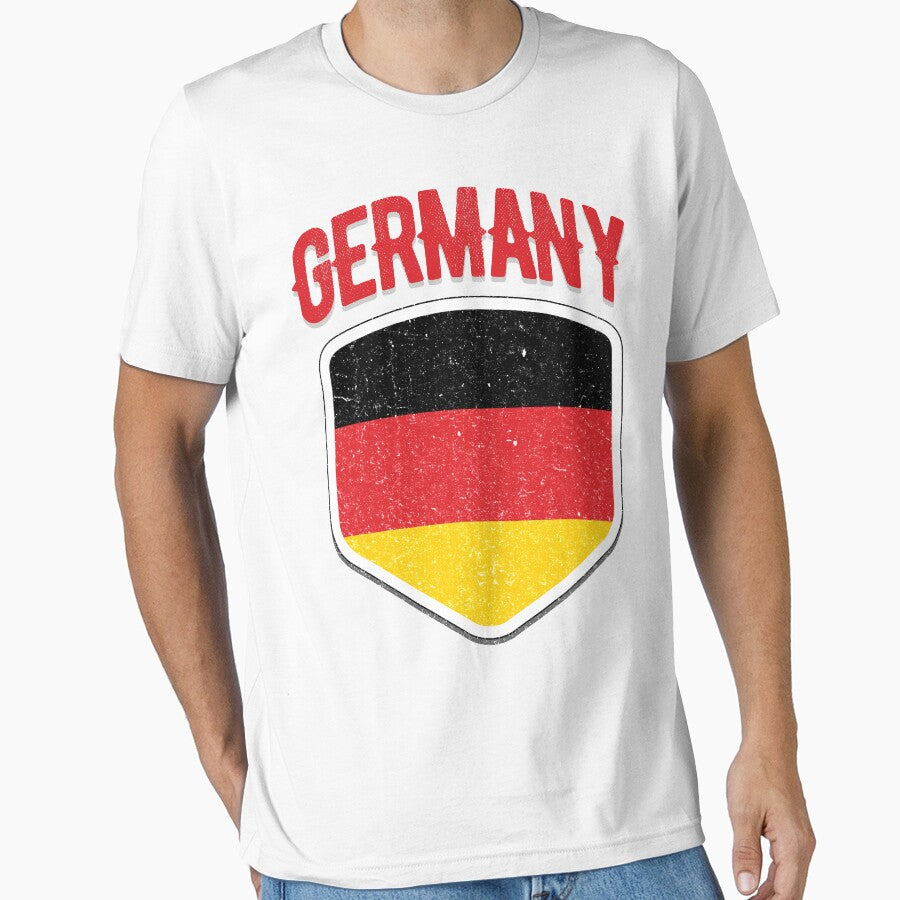 Germany National Deutschland Flag World Sport Stadium Fan T Shirt Supporter Jersey Football Cup TShirt by screenworks