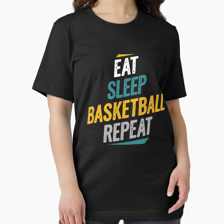 Eat Sleep Basketball Repeat Basketball Fans by Go-Fun