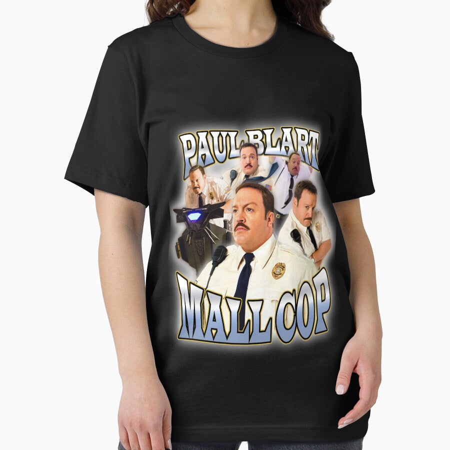 90s Vintage Tee Paul Blart Mall Cop Funny Tshirt by Rachel Stimpson