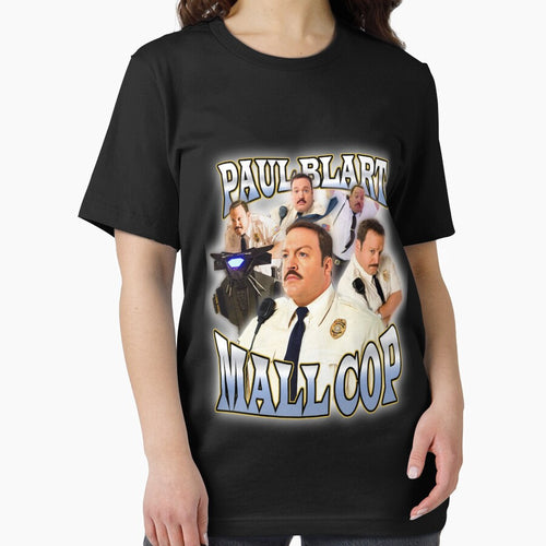90s Vintage Tee Paul Blart Mall Cop Funny Tshirt by Rachel Stimpson