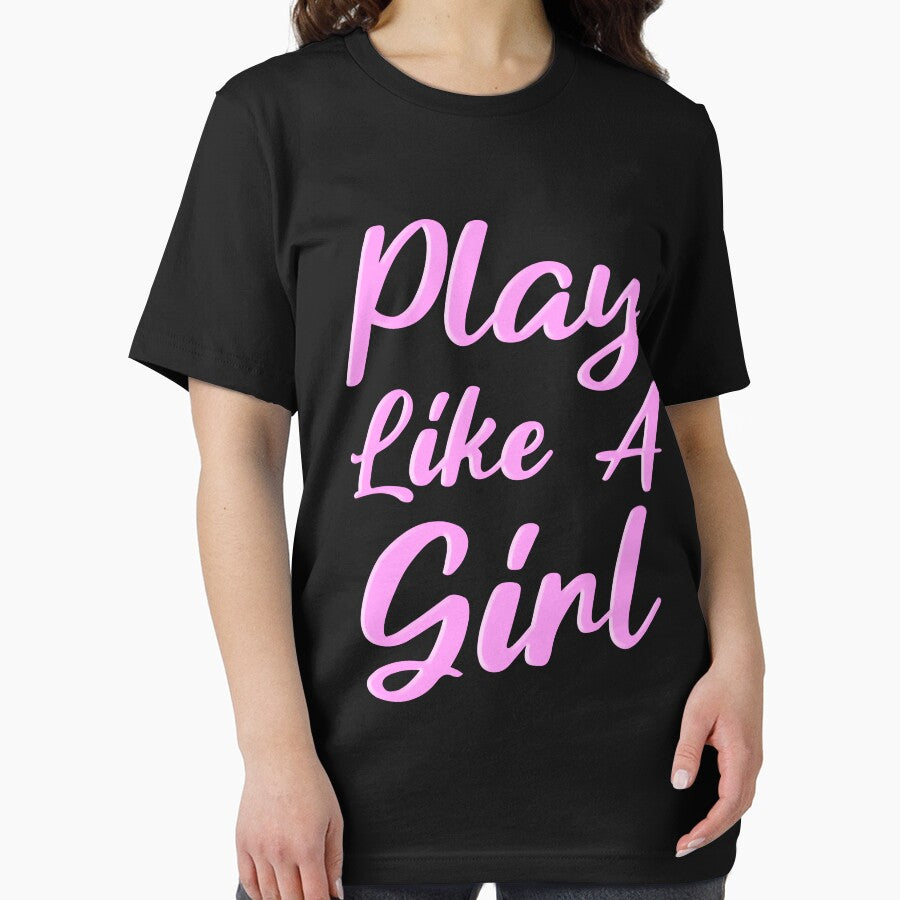 Play Like a Girl! Pink Women Athlete by PMCreative