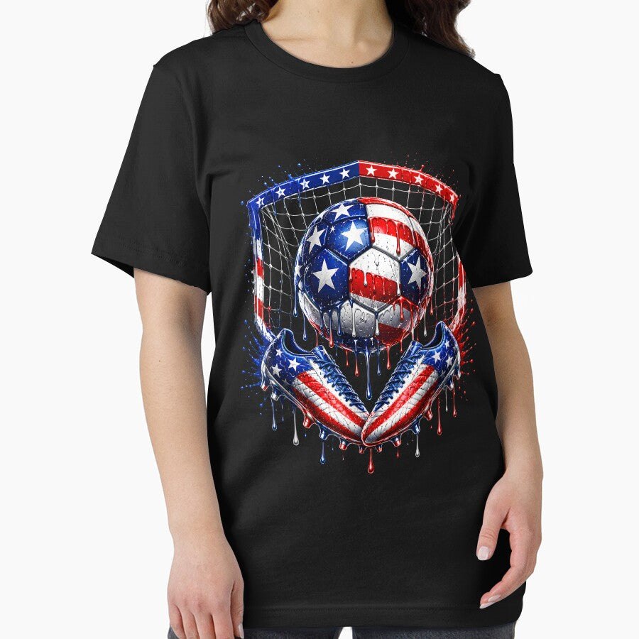 Soccer Drip American Flag Goalkeeper Patriotic 4th Of July by kienoy
