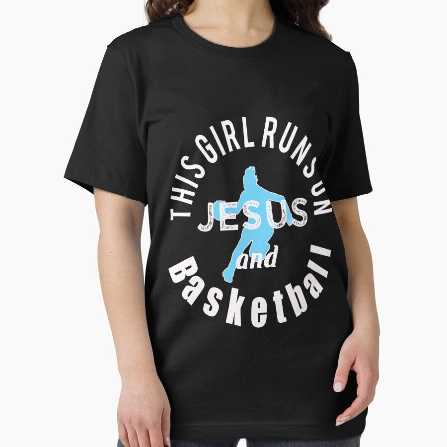 Awesome Christian Gift  This Girl Runs on Jesus and Basketball by LGamble12345