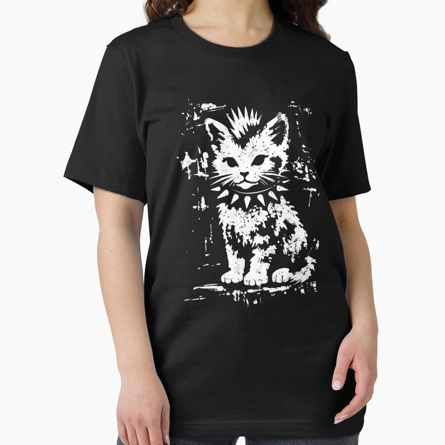 Vintage Funny Cat Punk Kitten by RustHannahOne