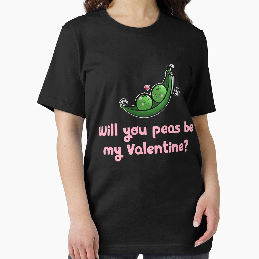 Will You Peas My Valentine T-shirt Funny Valentine_s Day Gifts by TeeAmz