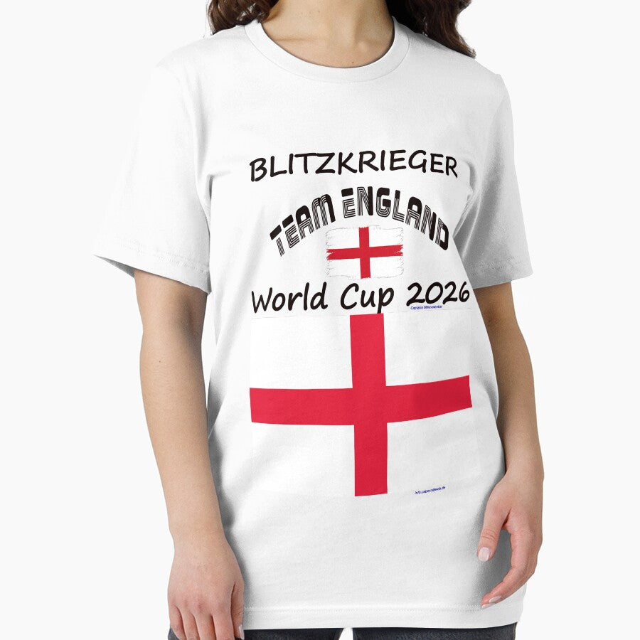 England Fan T‑Shirt world Soccer Cup 2026 UK outfit by cabevo