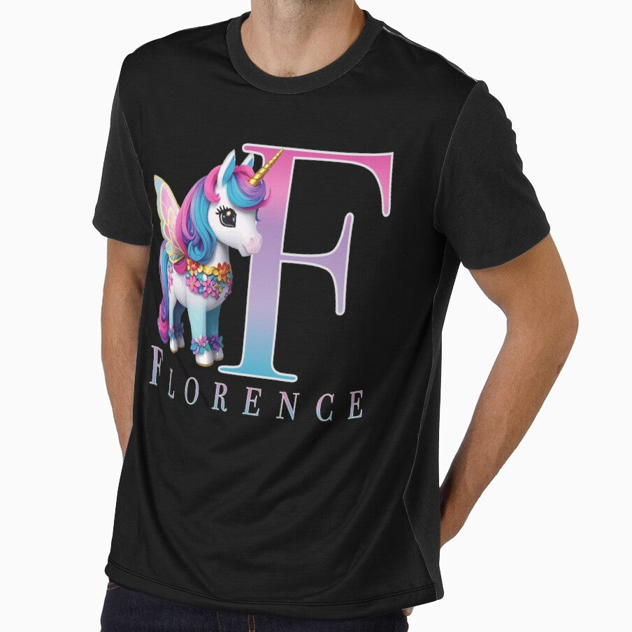 Florence name with a cute unicorn by Lubellebubble20