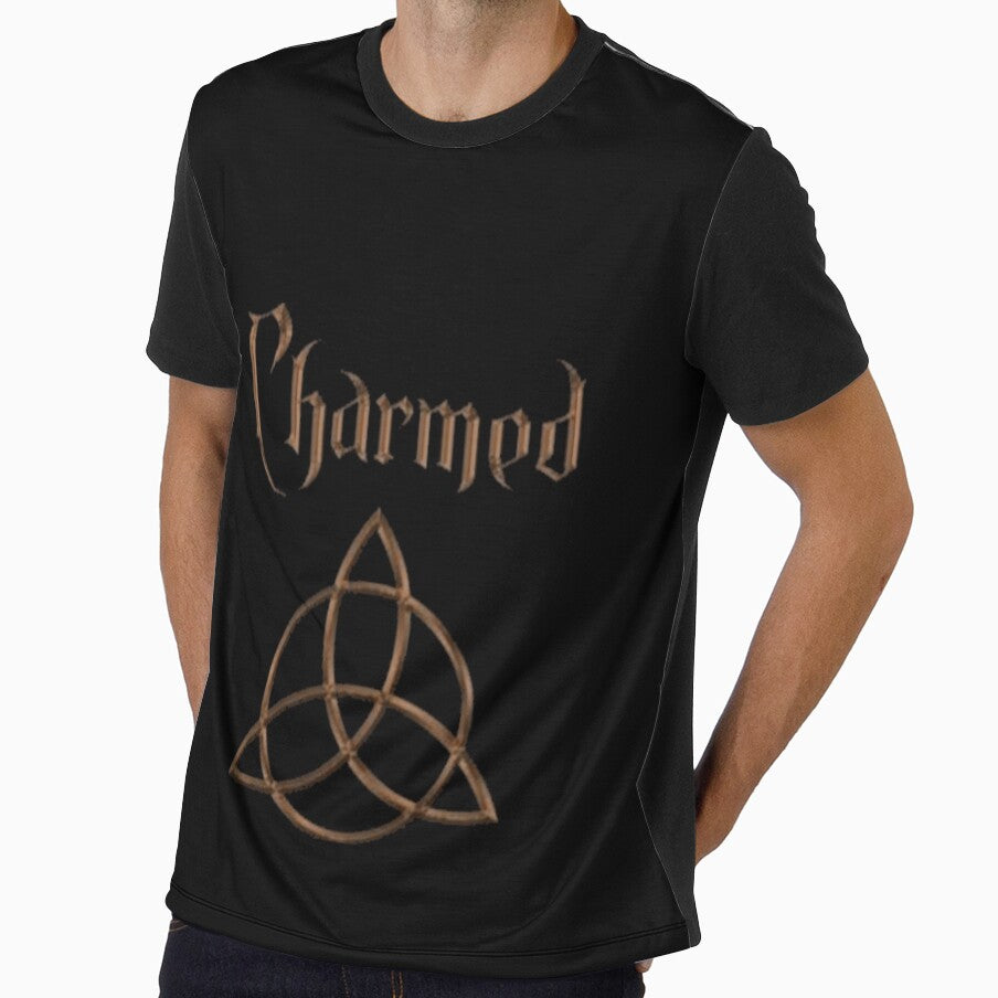 Charmed TV series  bronze triquetra on black by Wicca and mythical creatures