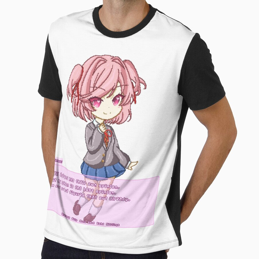 Natsuki Doki Doki Literature Club pixel-art by MiloBoo