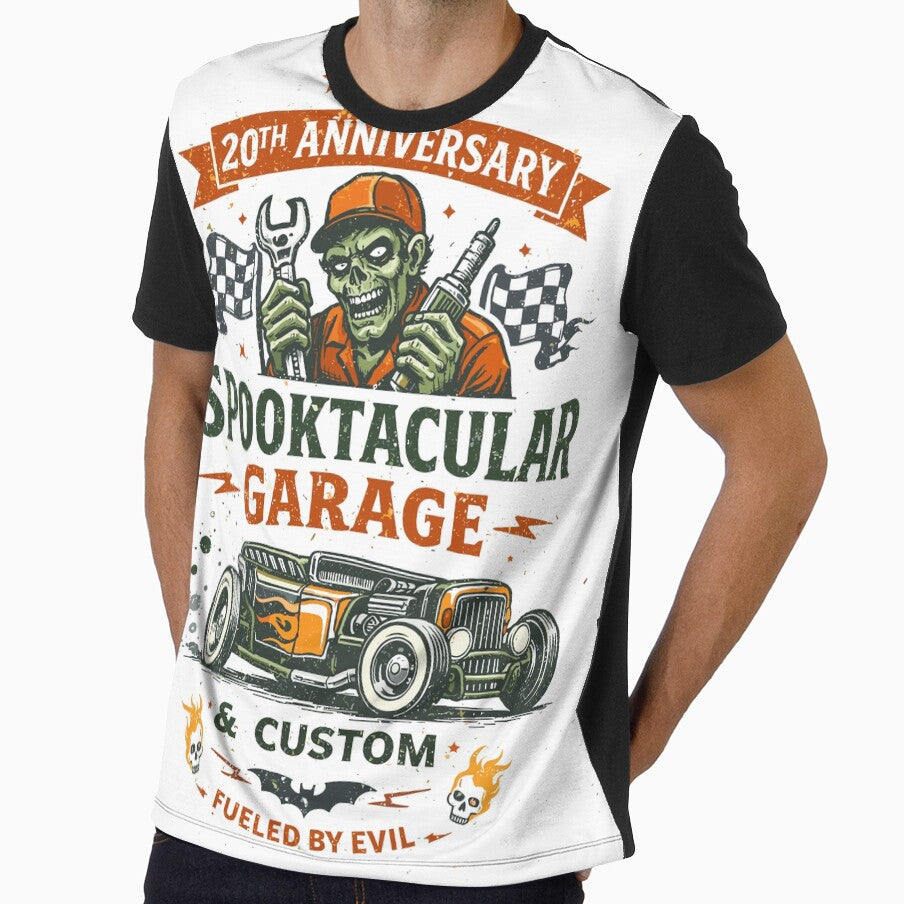 Spooktacular Garage Custom T-Shirt by Matinez Pink