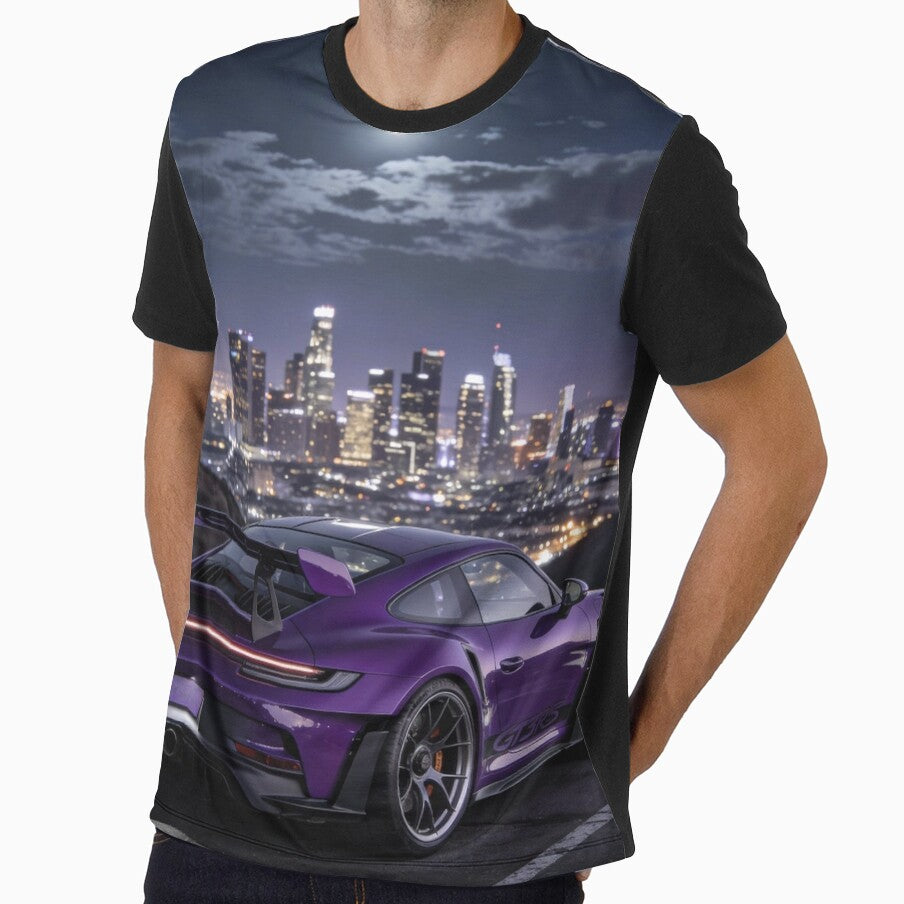 Porshe gt3s overlooking city skyline by Legacydesignandcreations