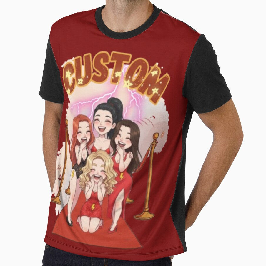 Custom Photo Tee – Personalized Face Shirt | Unique Gift for Couples, Birthday, Anniversary & Funny Bootleg Style Design by Ditstyle
