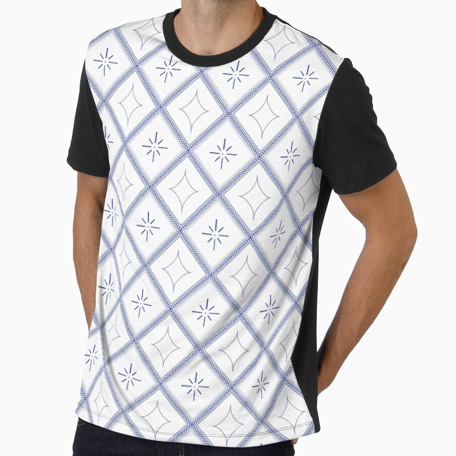 Diamond and Star Pattern -Blue- by Houst-cn