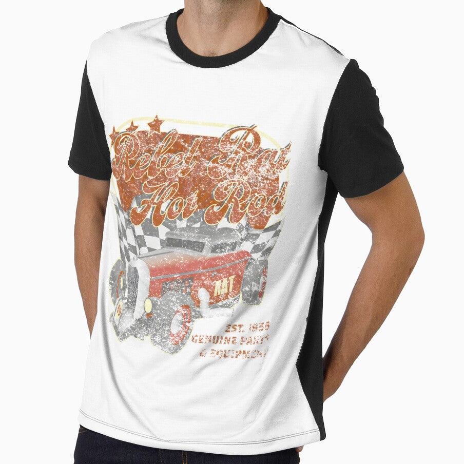 Rockabilly Rebel Rat Hot Rod Vintage Car Design, Merch By Amazon, Redbubble, Teepublic, Limited Edi by GaizkaOtxoa