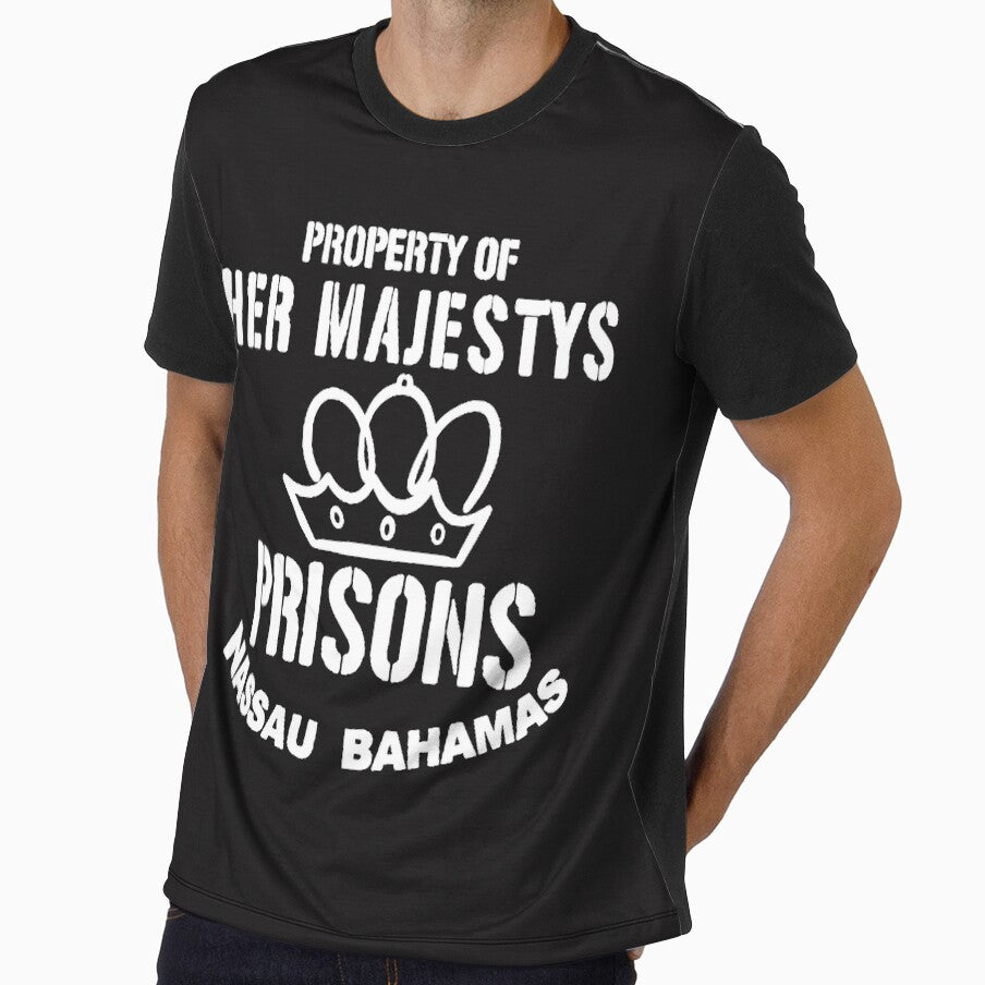 Property of Her Majestys Prisons Nassau Bahamas, John Lennon sixties Beatle fans by Kludoman
