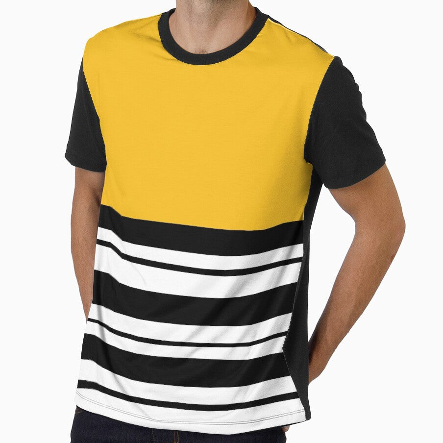 Simple design with lines - yellow by BattaAnastasia