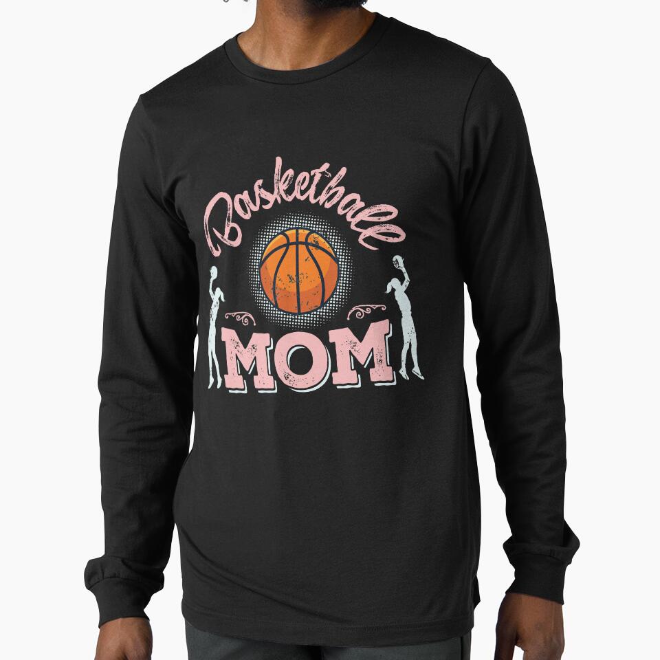 Basketball Mom T-Shirt Gift for Moms by Hananiah Merch