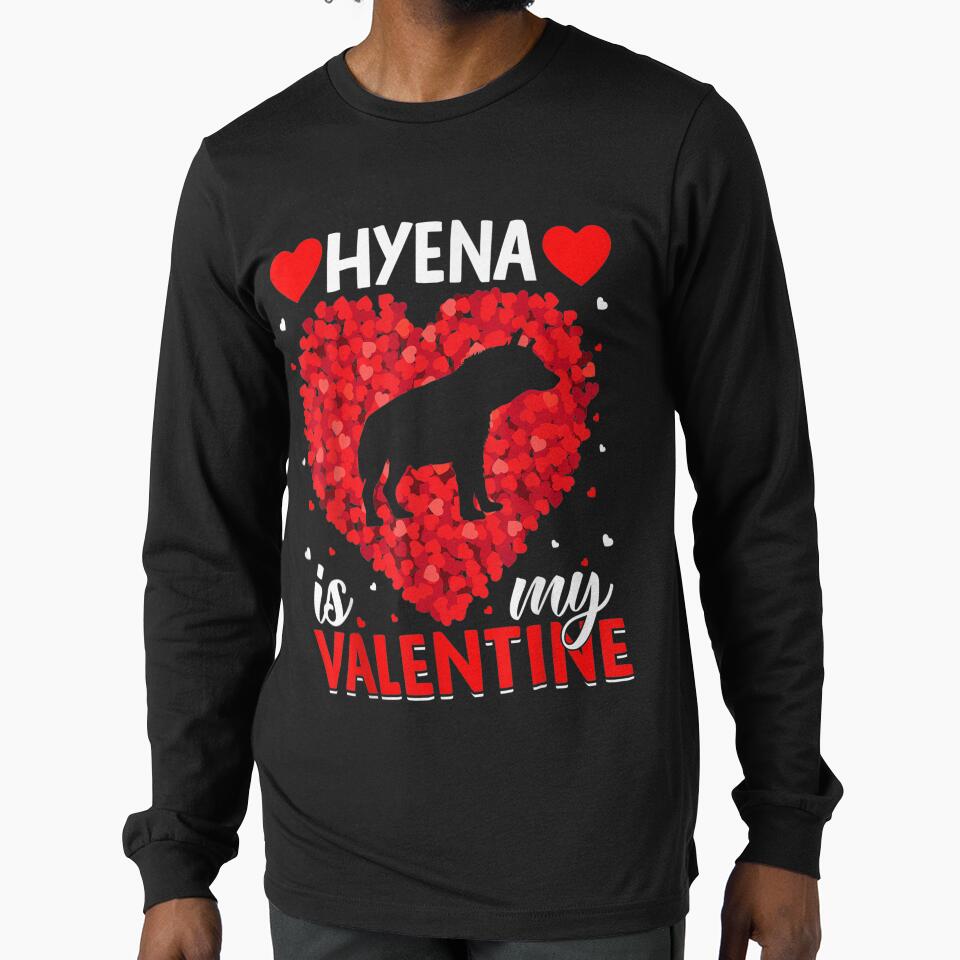 Hyena Is My Valentine Funny Hyena Valentine's Day by wendyy88