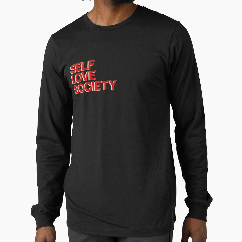 White Minimal Simple Self Love Society by beatabea