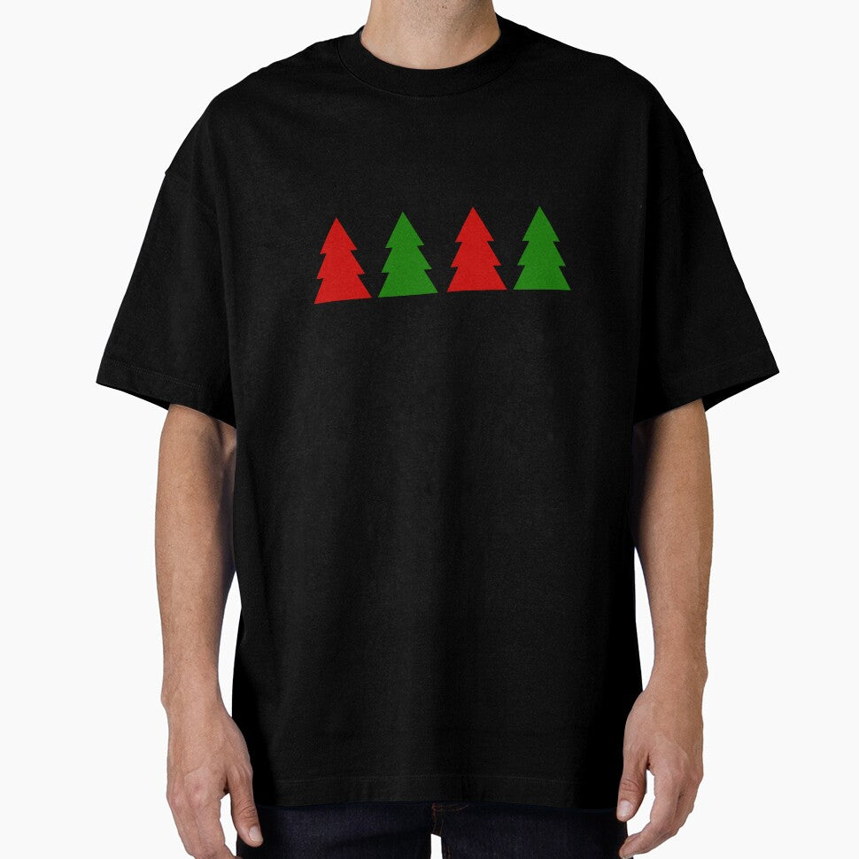 Cedar Trees - Red & Green by TheeForestFox Shop
