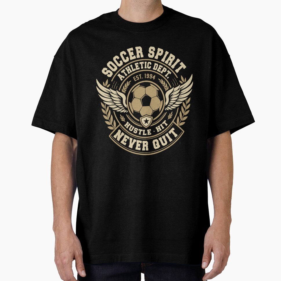 Soccer Spirit Distressed Vintage Athletic Crest For Sports Fans by roarsomethings