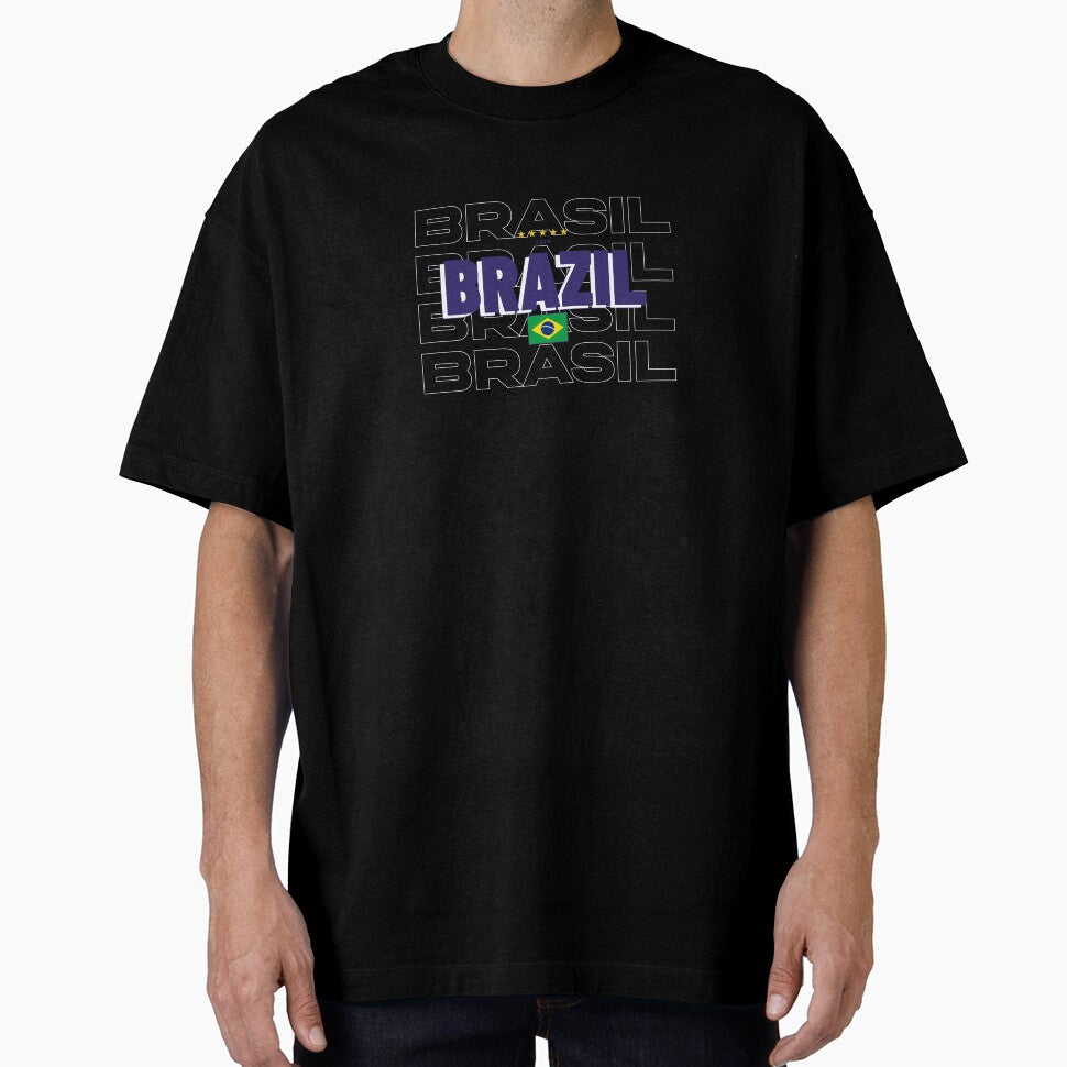 Brazil Football T-Shirt by True Motion Apparel