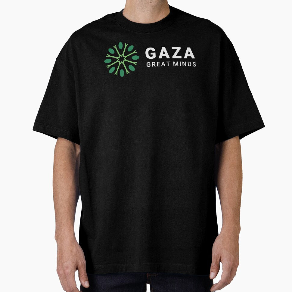 Gaza Great Minds Logo (3x1) White Text by Gaza Great Minds