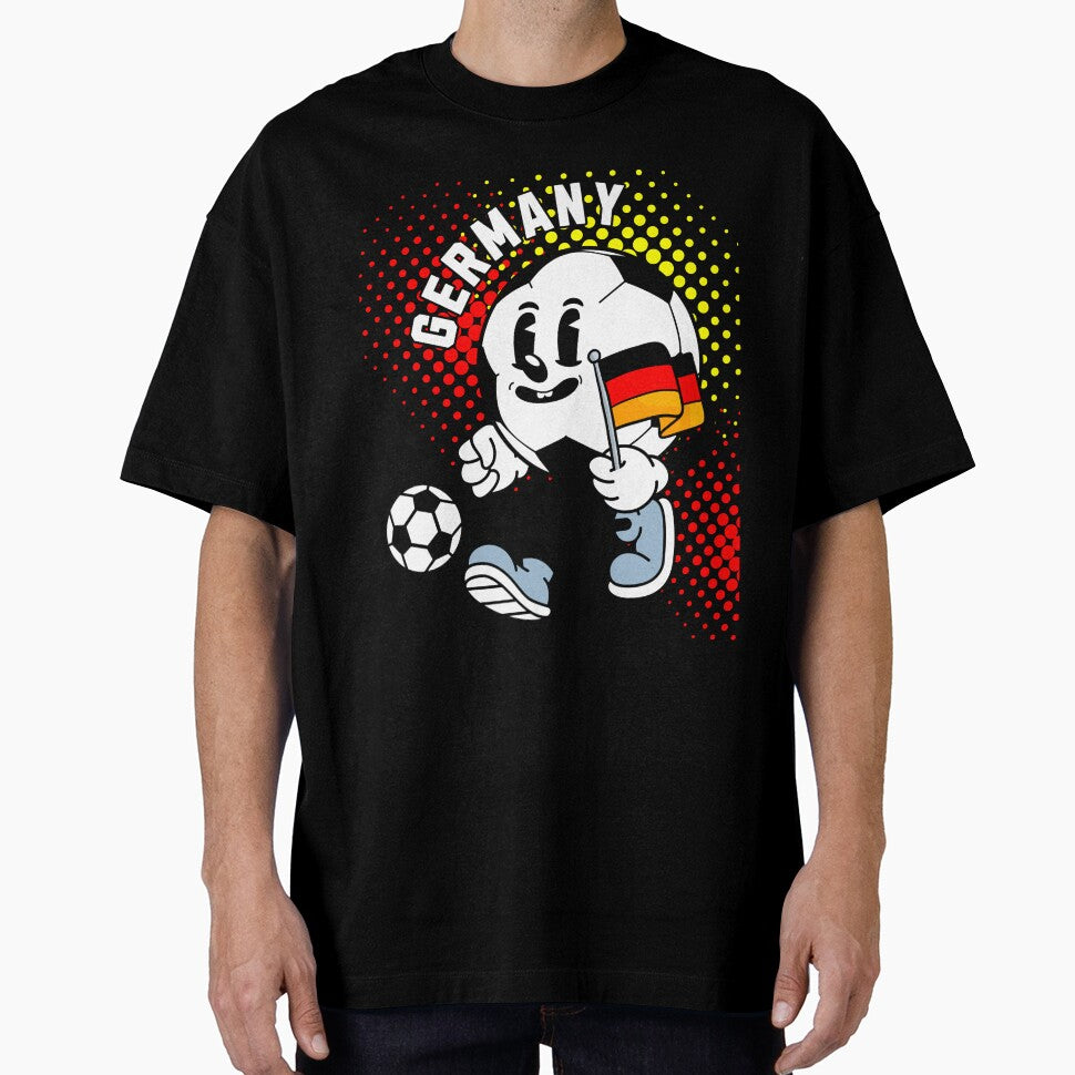 Football Germany Player Soccer Flag Athlete Fan Game German T-Shirt by Gorrila-Design