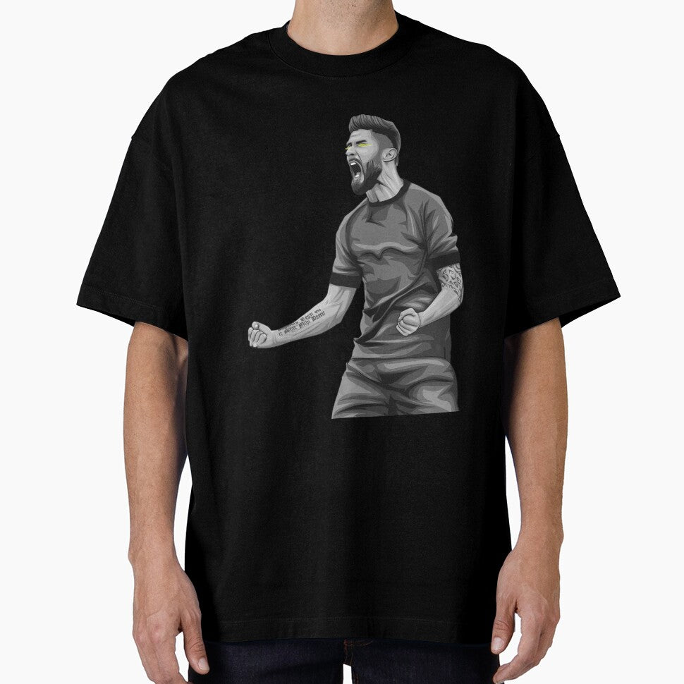 Olivier Giroud Black and White Version. by Aldduardo