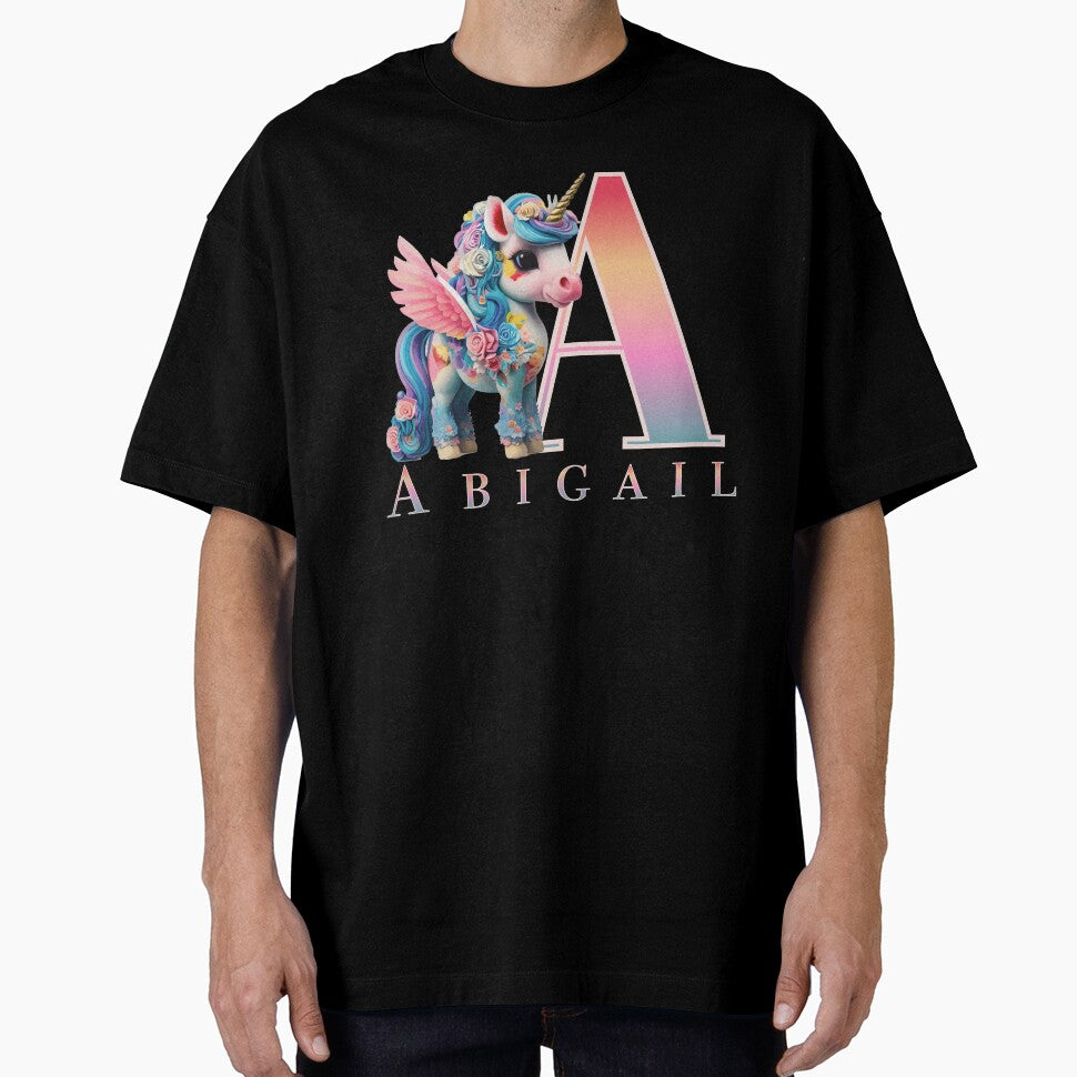 Abigail name with a cute unicorn by Lubellebubble20