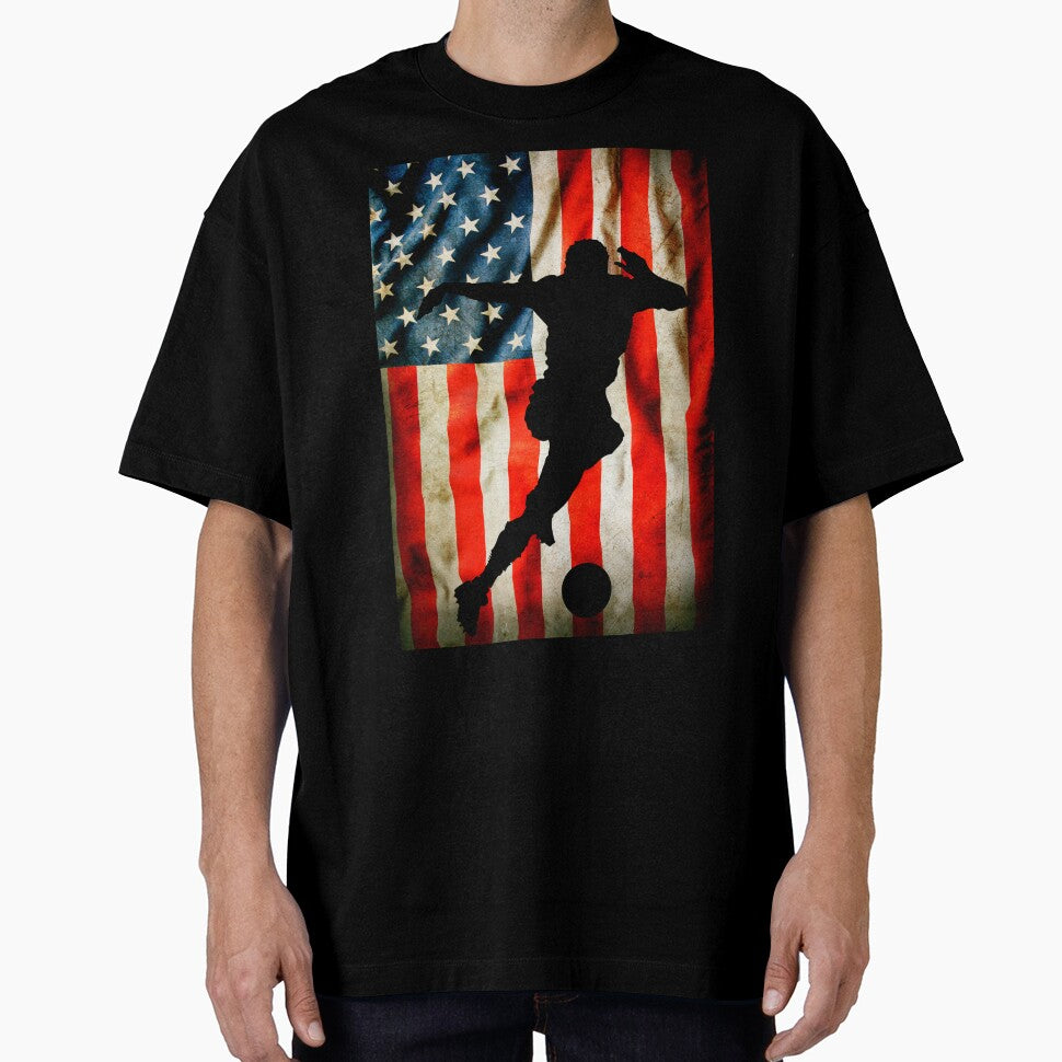 American Soccer player and USA flag by erozzz