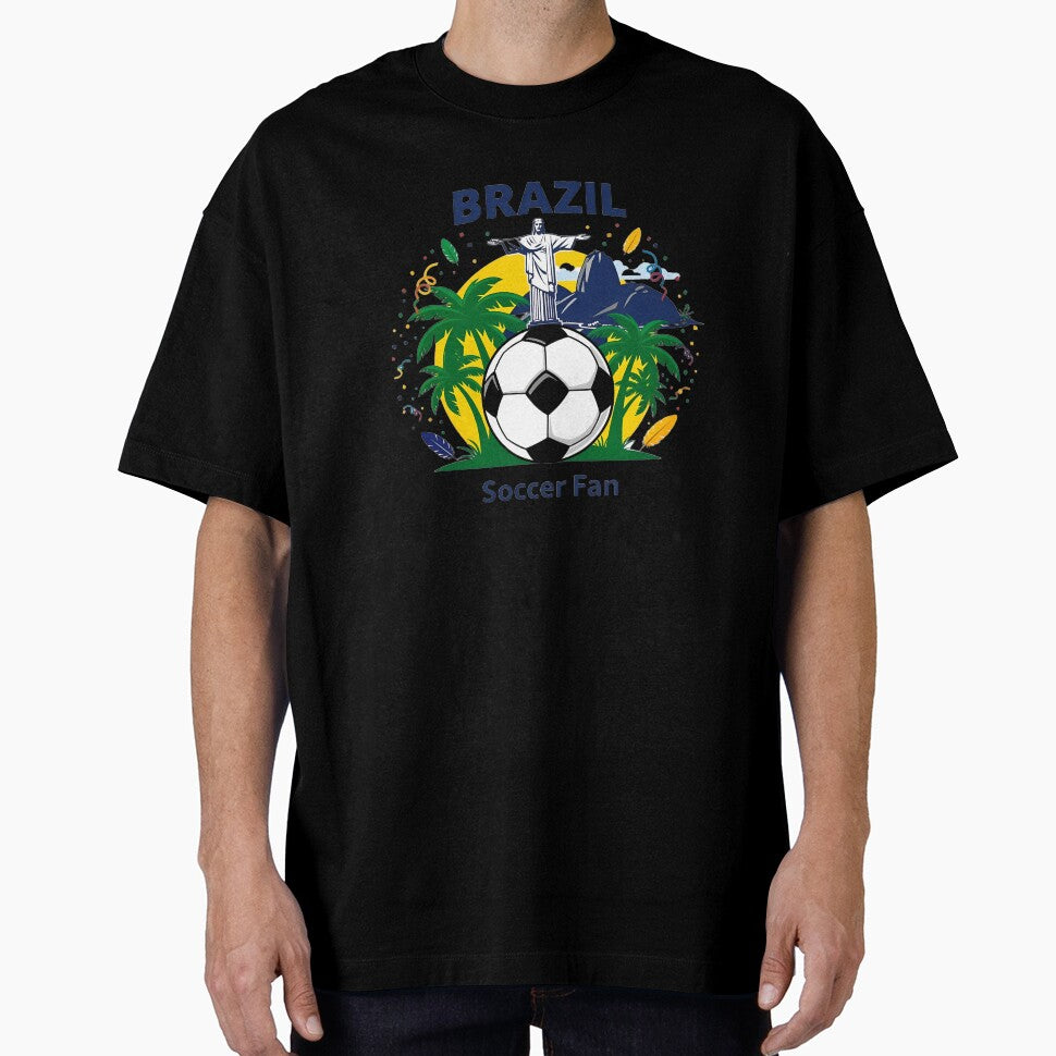 Brazil Soccer Fan T-shirt by Gui & Viny