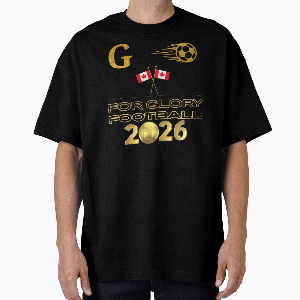 For Glory Football 2026 Canada | Canadian Soccer Fan Pride | Gold Football Design | Canada Supporter by Art IN Pack