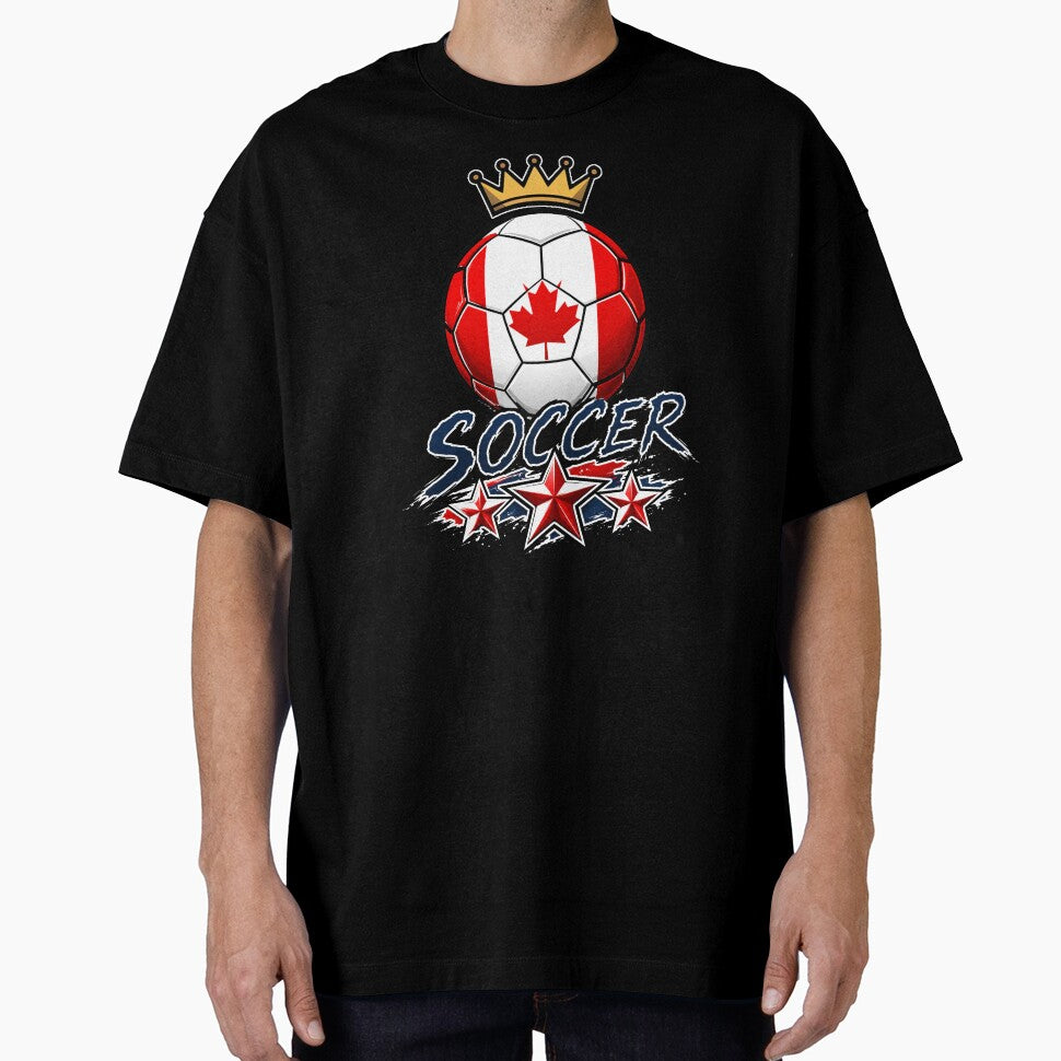 Canada Flag Crowned Soccer Ball by QuiteOrbit