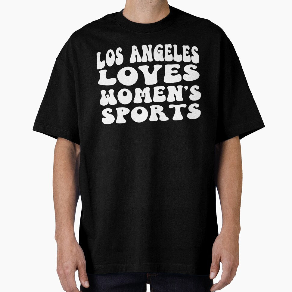 Los Angeles Loves Women's Sports Groovy White by coffeepolicy
