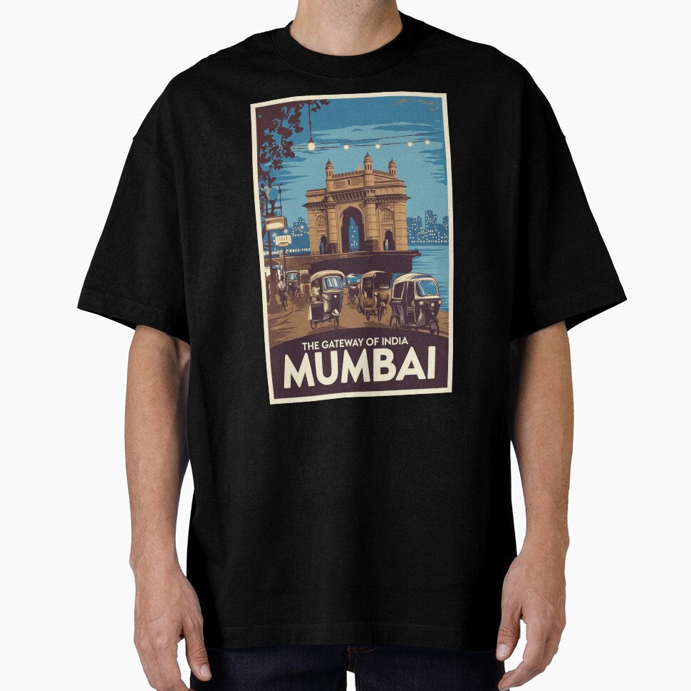 Mumbai Vintage Travel Poster by TravelerRat