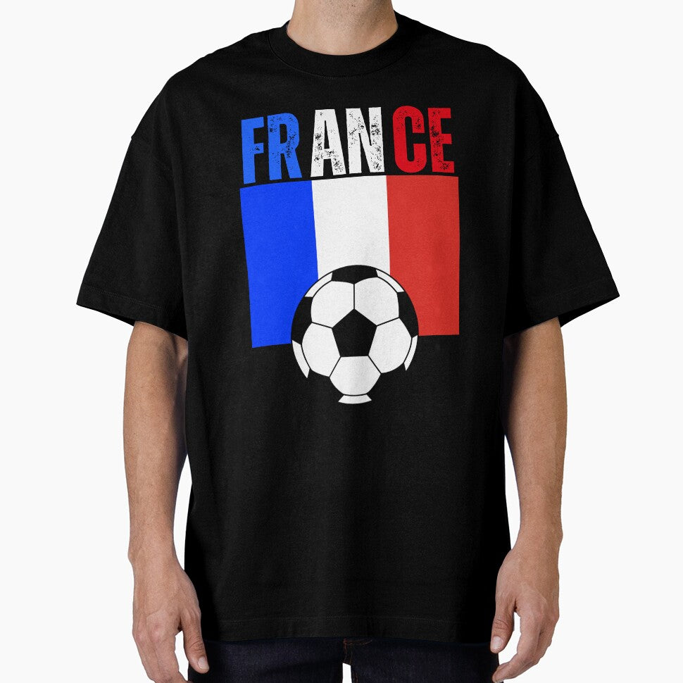France Soccer Flag Vintage Football Fan Design | French Team Supporter Gift by Karim-Karem