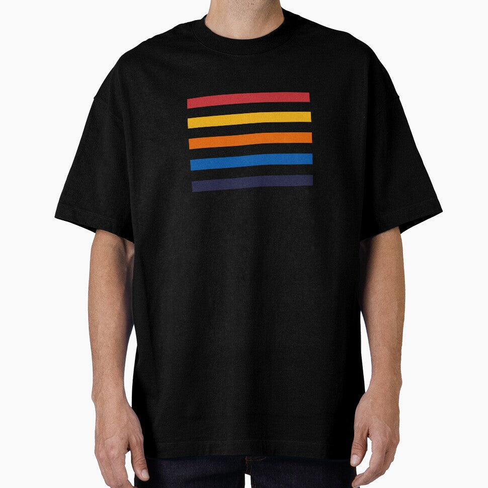 Retro vintage color stripes sunset colors by TalBright