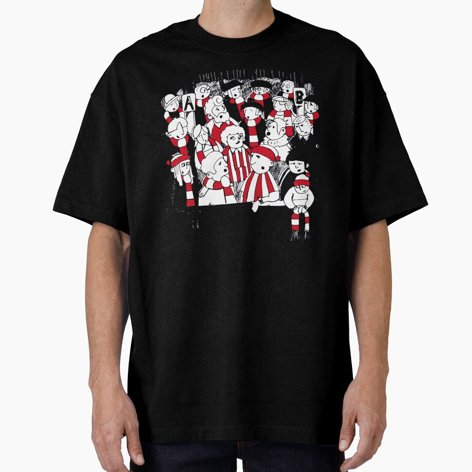 FANS FOOTBALL FANS RED AND WHITE TEAMS by SyonaCalthorpe