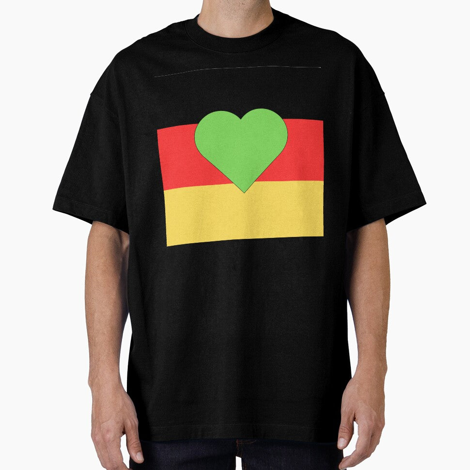 Green heart on the German flag by madkiitten