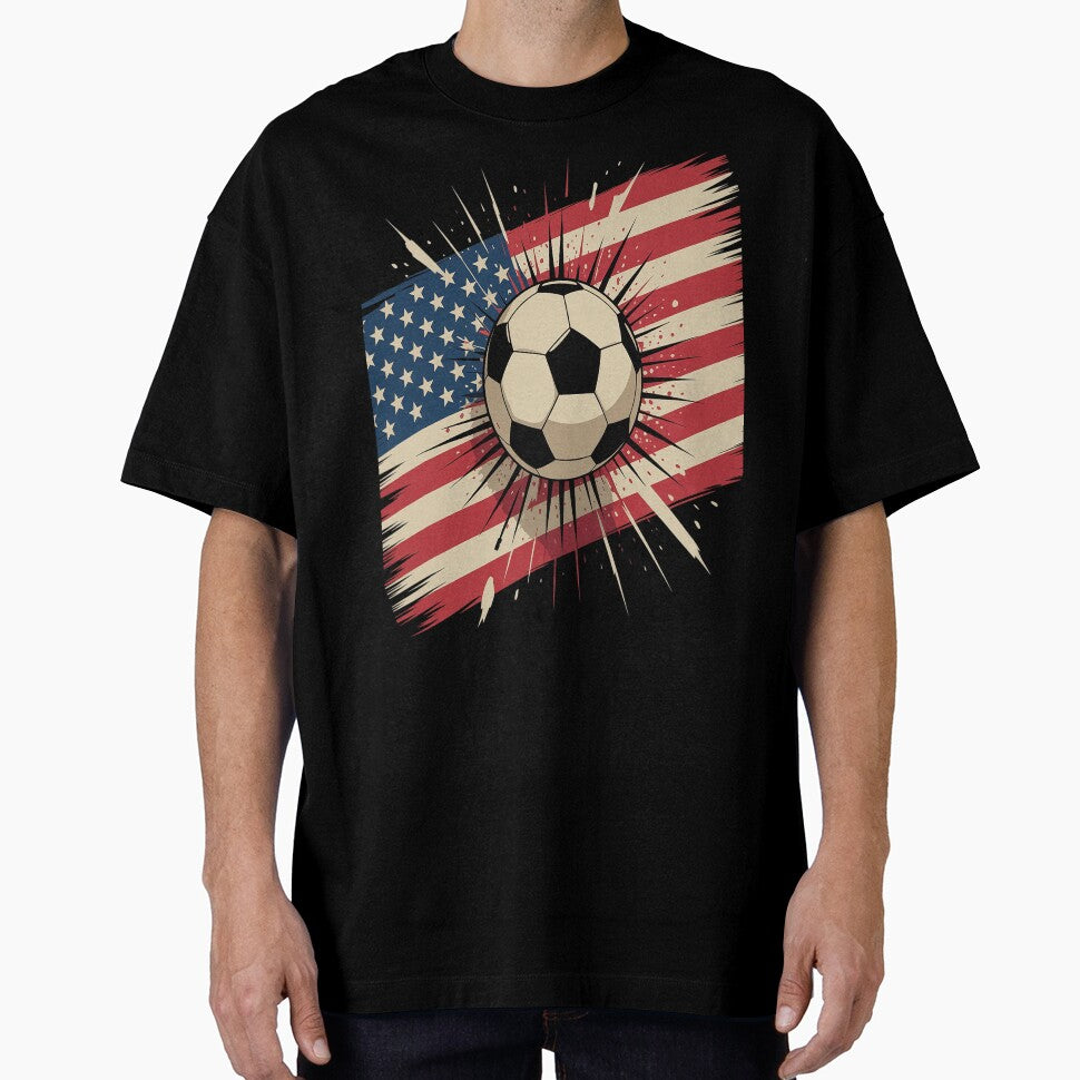 Patriotic Soccer 4th of July Men USA American Flag Boys by repconomArt