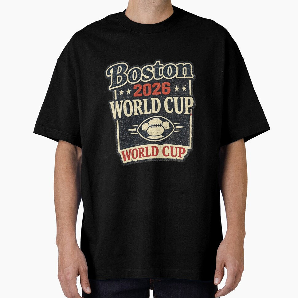 Boston 2026 World Cup – Retro Vintage Soccer Fan T-Shirt by ArthUpscale