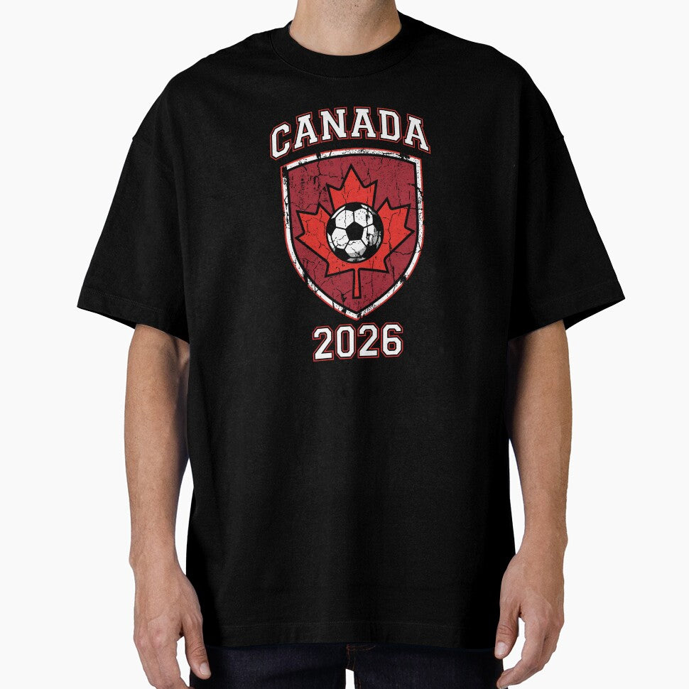 Canada 2026 Soccer Shield | Canadian Football Fan Graphic Design by Imaginationbeyond