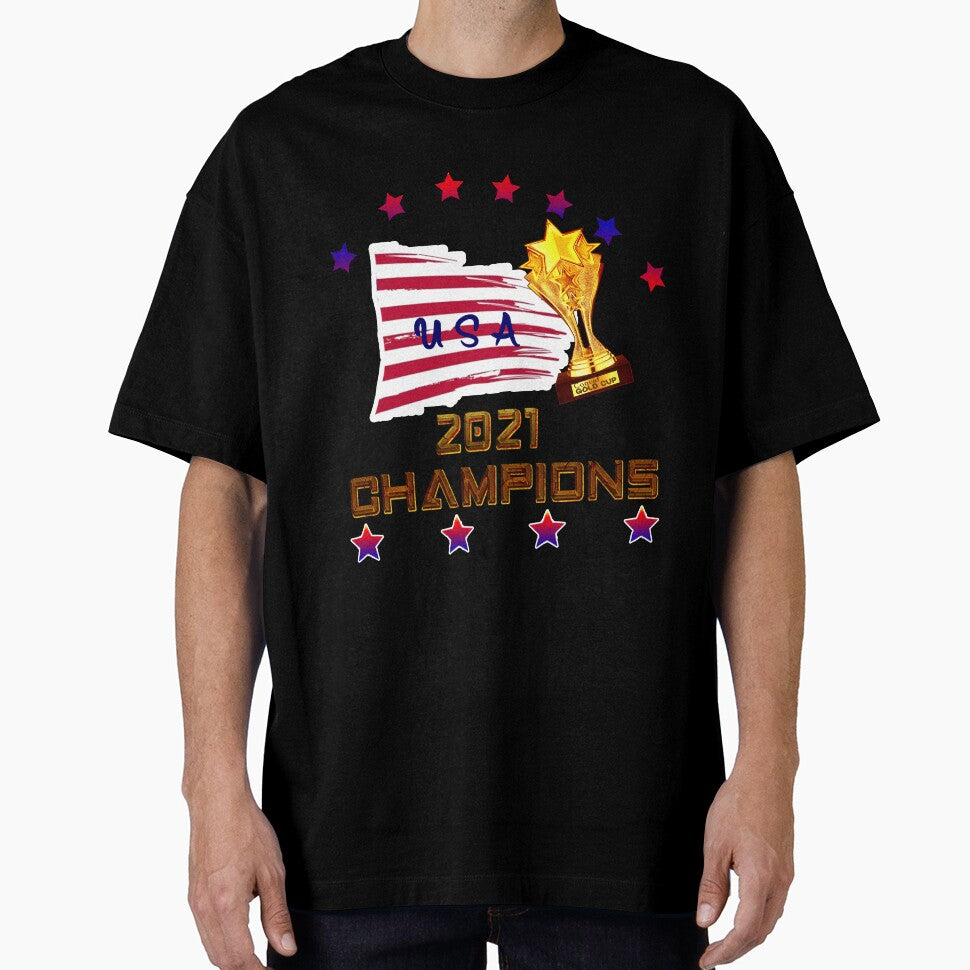 Usa Concaf champions Team Soccer National league gold cup champions 2021 Tshirt It's coming home gift by Inspirationarea