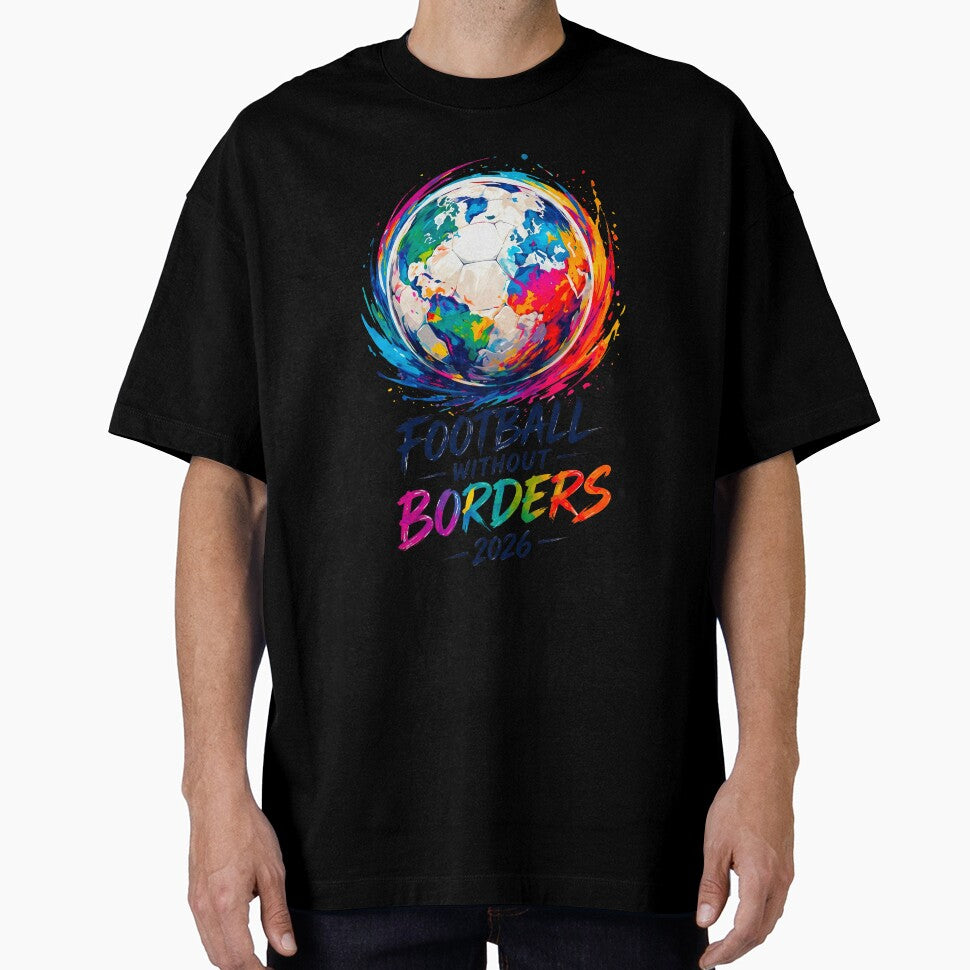 Football Without Borders Colorful World Globe by TeeARTHY